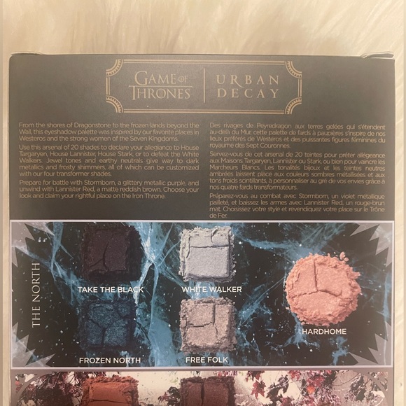 ⚔️ Awesome NWT Game Of Thrones Urban Decay 20 Shade Eyeshadow Pallet ⚔️ - Picture 12 of 13